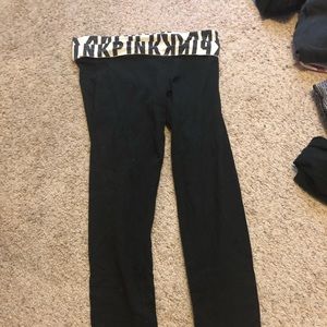 Pink Victoria Secrete’s  leggings full length